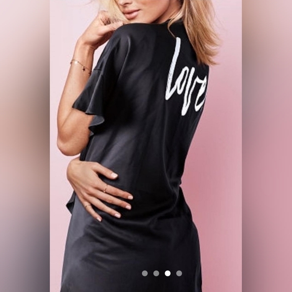 Victoria's Secret Other - Victoria's secret Love robe kimono black one size lingerie cover up